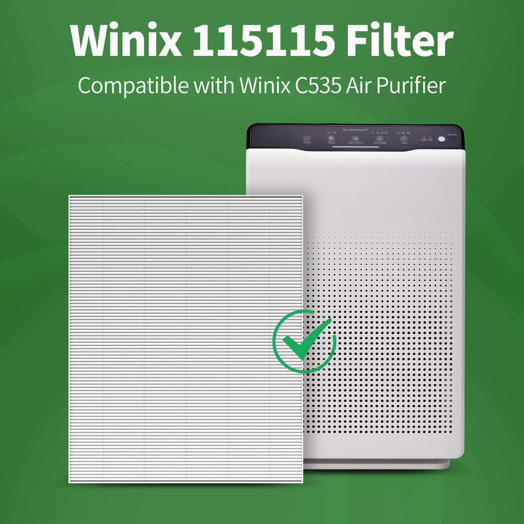 FFAC 115115 Replacement Filter for Winix Air Purifier C535 , 4 Pack HEPA Filter