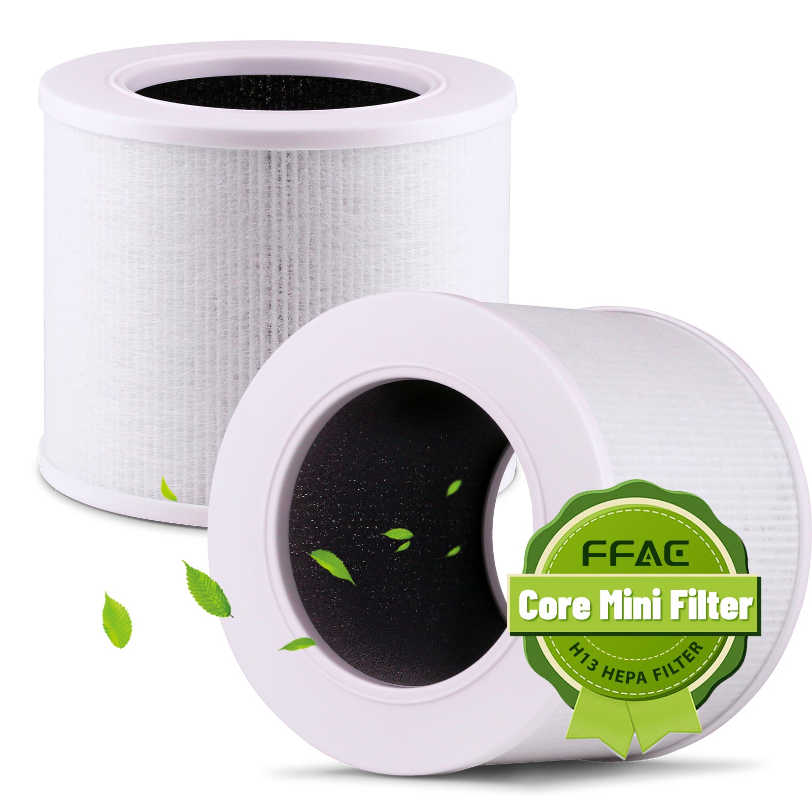 Core Mini Replacement Filters for LEVOIT Air Purifier，3-in-1 Ture HEPA H13 filter，2 Pack
