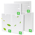 FFAC 6 Pack HPA300 Replacement Filters for Honeywell HPA300, HPA200, HPA100 and 5000 Series air purifier, Clear Smoke HEPA Filter