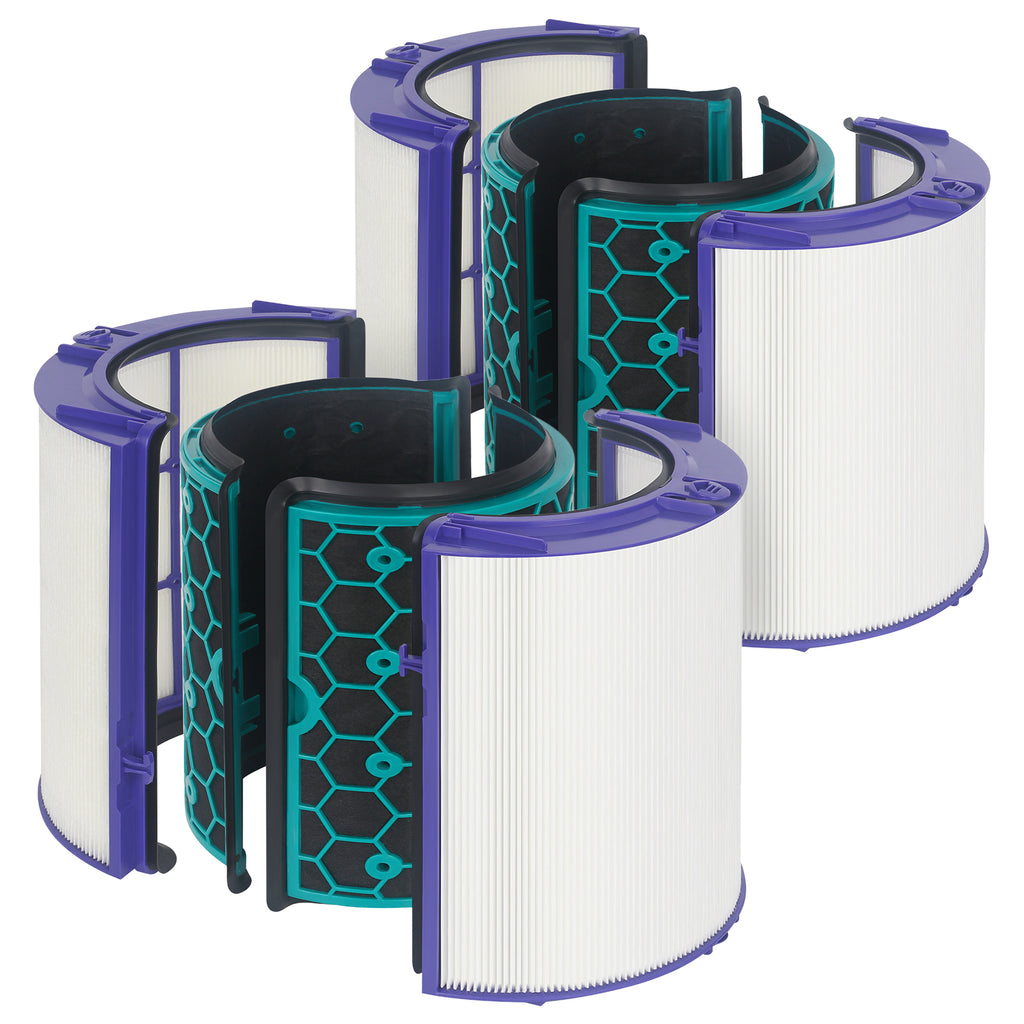 TP04 Replacement Filter for Dyson Air Purifier TP04 HP04 DP04 Pure Cool Fan Hot Tower Fan, 360 Combi Glass HEPA + 2-in-1 HEPA Filters for TP04 Tower Purifying Fan